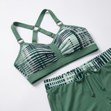 Carlena | Damskie Bikini z Wysokim Stanem i Szortami