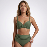Carlena | Damskie Bikini z Wysokim Stanem i Kwiatowym Wzorem