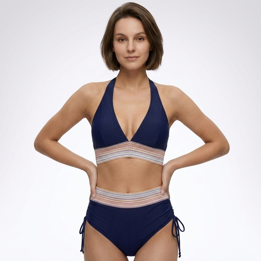 Carlena | Damskie Bikini z Wysokim Stanem i Modelującym Pasem