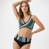 Carlena | Damskie Bikini Modelujące Sylwetkę z Wysokim Stanem
