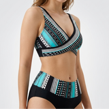 Carlena | Damskie Bikini Modelujące Sylwetkę z Wysokim Stanem