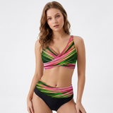 Carlena | Damskie Bikini Modelujące Sylwetkę z Wysokim Stanem