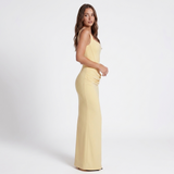 Carlena | Suknia Maxi z Gorsetem i Drapowaniem