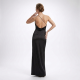 Carlena | Elegancka Sukienka Maxi na Jedno Ramię z Rozcięciem
