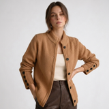 Carlena | Elegancki Kardigan Damski z Guzikami i Kieszeniami