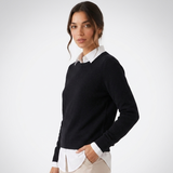 Carlena | Damski sweter wełniany o eleganckim kroju i minimalistycznym wykończeniu | Jolanta