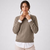 Carlena | Damski sweter wełniany o eleganckim kroju i minimalistycznym wykończeniu | Jolanta