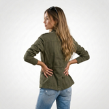 Carlena | Lekka Kurtka na Zamek w Stylu Casual