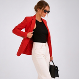 Carlena | Elegancka Marynarka o Dopasowanym Kroju