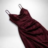 Carlena | Elegancka Sukienka Maxi Bez Ramiączek z Rozcięciem