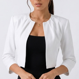 Carlena | Eleganckie Krótkie Bolerko z Rękawem 3/4