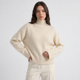 Carlena | Kaszmirowy Sweter Oversize z Golfem