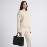 Carlena | Kaszmirowy Sweter Oversize z Golfem