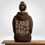 Carlena | Bluza Oversize z Nadrukiem „Love Never Fails”