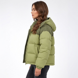 Carlena | Ocieplana Kurtka Puffer z Regulowanym Kapturem