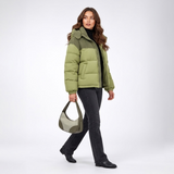 Carlena | Ocieplana Kurtka Puffer z Regulowanym Kapturem