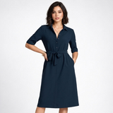 Carlena | Elegancka casualowa sukienka damska o podkreślonym kroju | Julia