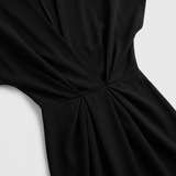 Carlena | Elegancka Sukienka Kopertowa Midi z Marszczeniem