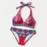 Carlena | Damskie Bikini Boho z Kwiatowym i Geometrycznym Wzore
