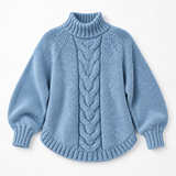 Carlena | Gruby Sweter Oversize z Warkoczowym Splotem