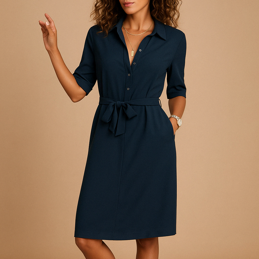 Carlena | Elegancka casualowa sukienka damska o podkreślonym kroju | Julia