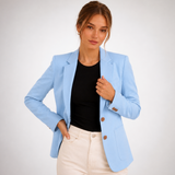 Carlena | Elegancka Marynarka o Dopasowanym Kroju
