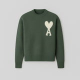 Carlena | Sweter oversize z dzianiny z detalem serca