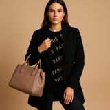 Carlena | Elegancki długi płaszcz damski o klasycznym kroju | Wioletta