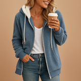 Carlena | Długa polarowa bluza damska z kapturem | Alicja