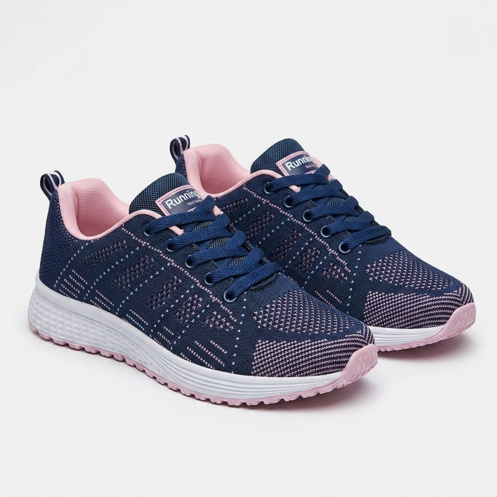 Carlena | Damskie Sportowe Sneakersy z Oddychającej Siateczki do Chodzenia