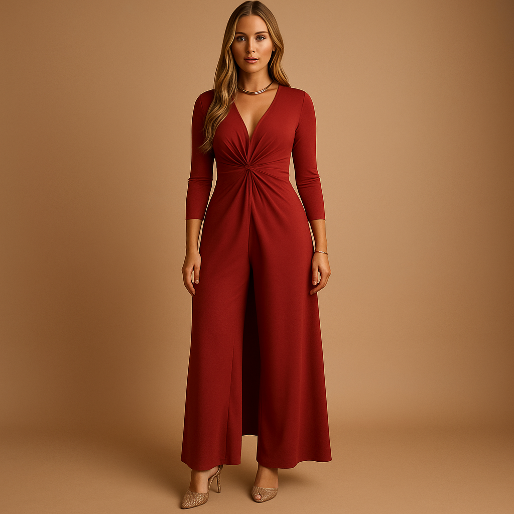 Carlena | Dwuczęściowy damski zestaw lounge z długimi spodniami i bluzką | Aurelia