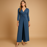 Carlena | Dwuczęściowy damski zestaw lounge z długimi spodniami i bluzką | Aurelia