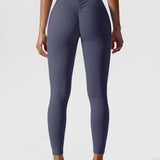Elastyczne legginsy push up damskie wysoki stan fitness