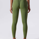 Elastyczne legginsy push up damskie wysoki stan fitness