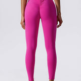 Elastyczne legginsy push up damskie wysoki stan fitness